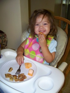 London Eating French Toast